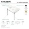 Fauceture 37" Console Sink w/Stainless Steel Legs (Single Faucet Hole), White/Brushed Brass KVPB3722717 - alternate 2